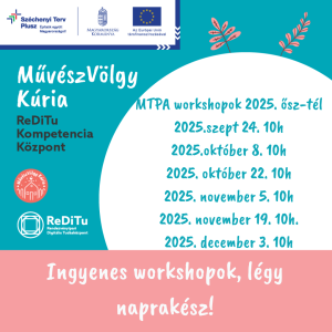 MTPA workshopok hamarosan!!!
